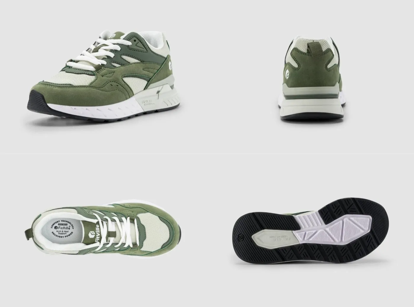 FitVille Women's Rebound Core Walking Shoes V9 Best Ladies Shoes For Flat Feet