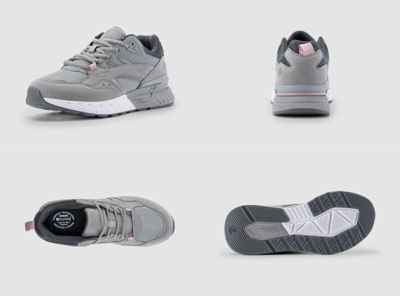 Porn Flats Shoes FitVille Women's Rebound Core Walking Shoes V9