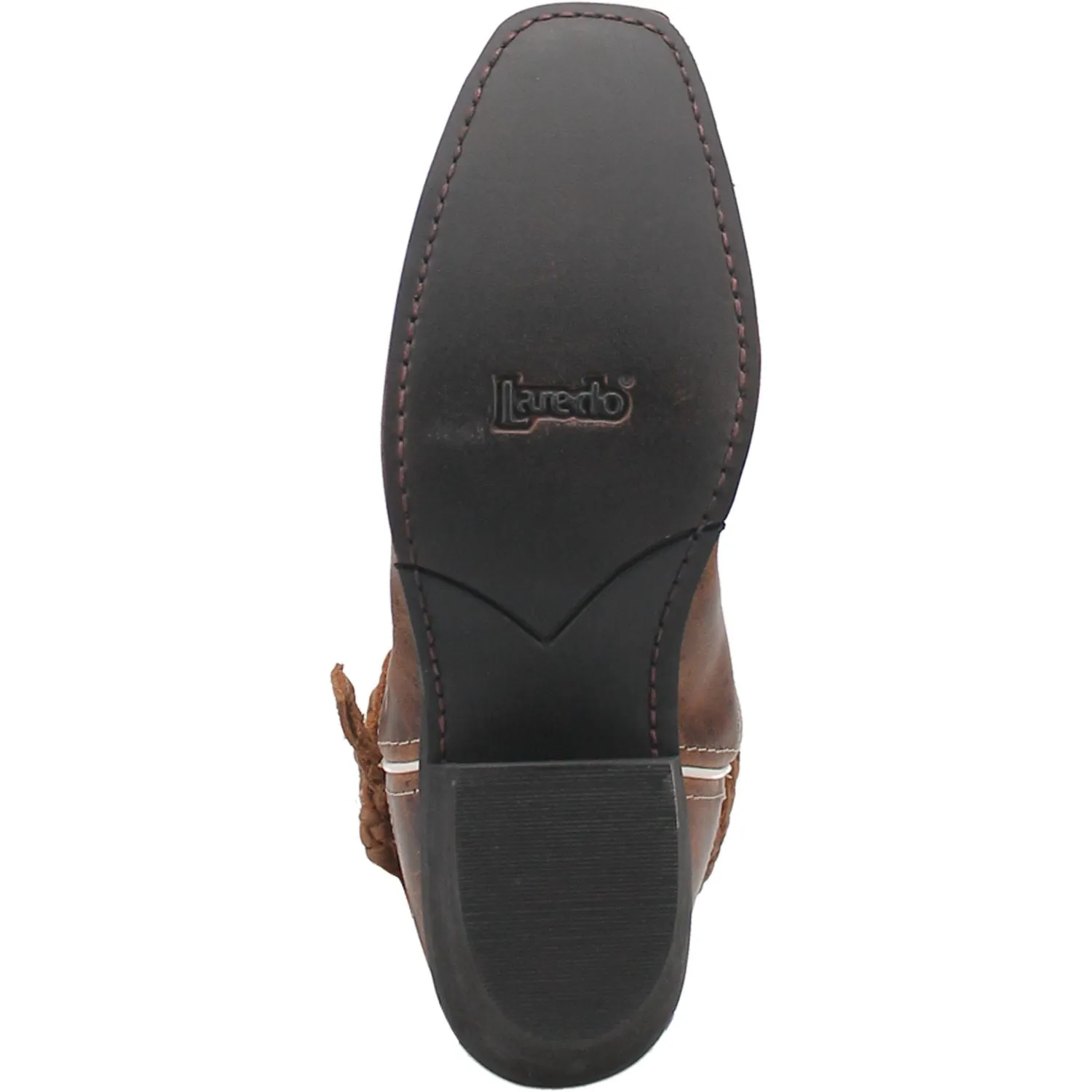 Laredo Womens Knot In Time Cowboy Boots Leather Tan 9.5 M Over Knee Suede Black Boots