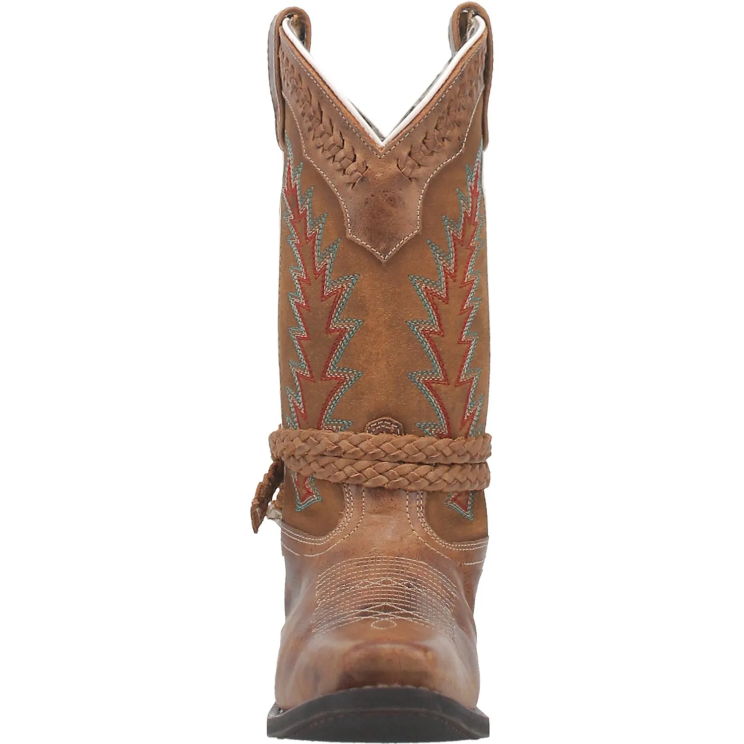 Laredo Womens Knot In Time Cowboy Boots Leather Tan Premium Waterproof Boots