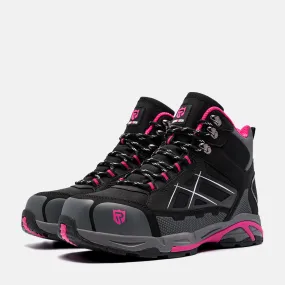 Larnmern Steel Toe Safety Work Boots Lightweight Slip Resistant Work shoes For Women,#170202 Warm Weather Work Boots