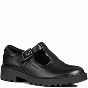 Geox J Casey G. E Buckle School Shoes Size 6 Heel Stabilized Ergonomic Shape