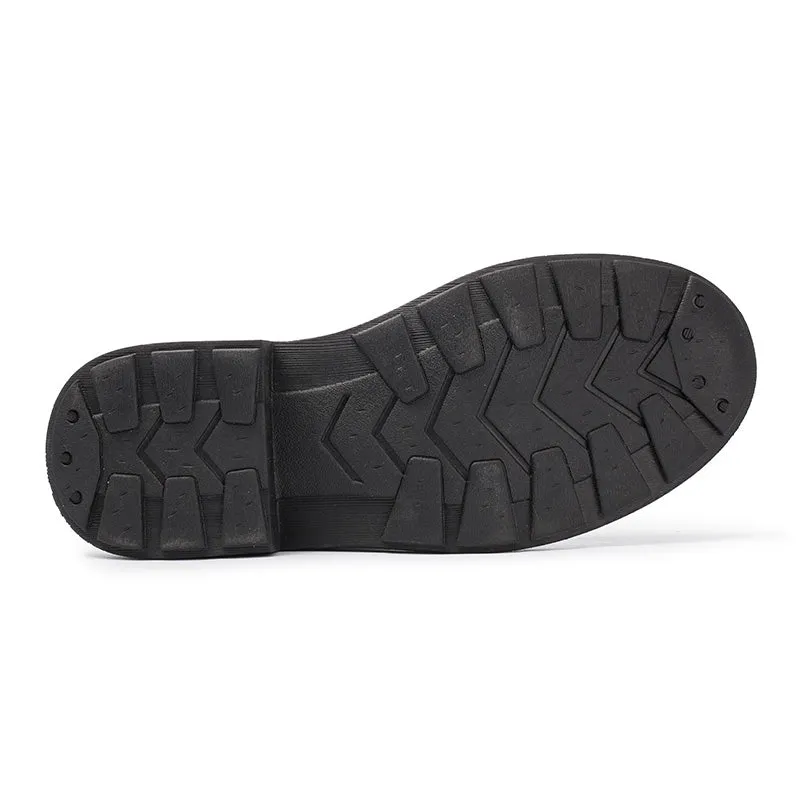 Leather Knee High Boots Side Zip Riding Boots in Black - Saddle Boots Columbia Boots Snow