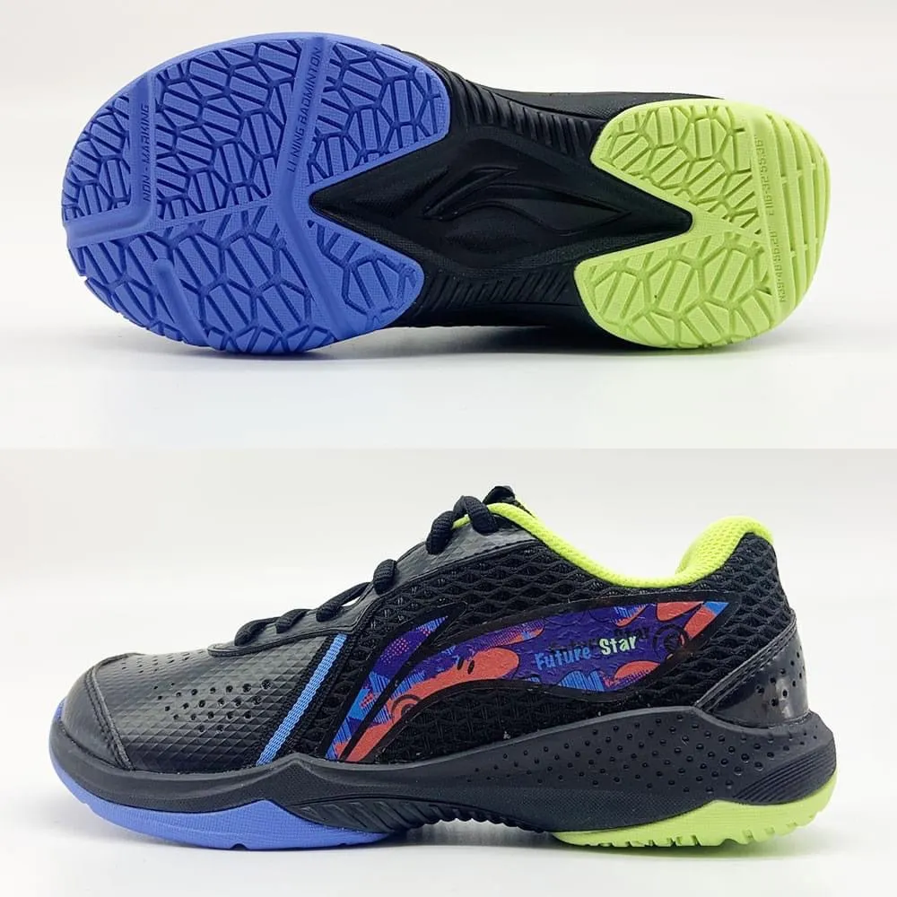 Clip Art Tennis Shoes Li Ning Badminton Shoe Kids' [Black] AYTT014-4