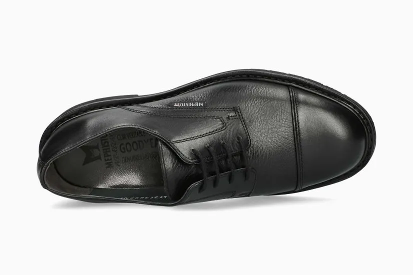 Mephisto Melchior | Black Low Heel Dress Shoes