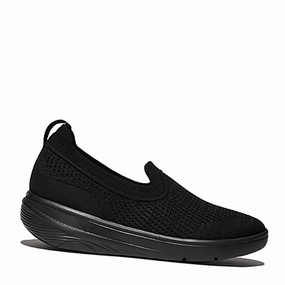Women's FitFlop, SUPER-Q Knit Slip-On Sneaker Step On Comfort