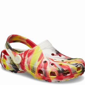Crocs Kids Classic Marbled Clog Quick Slip Air Flow