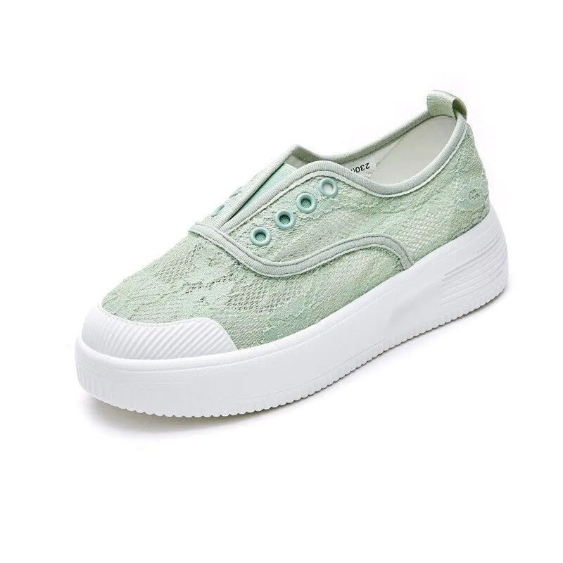 Best Athletic Shoes For Wide Flat Feet Chicmy  Summer Shoes Women Flats Breathable Mesh Cloth Shoes Flat Casual Woman Shoes Sweet Ladies Thick Sole Black White A4527