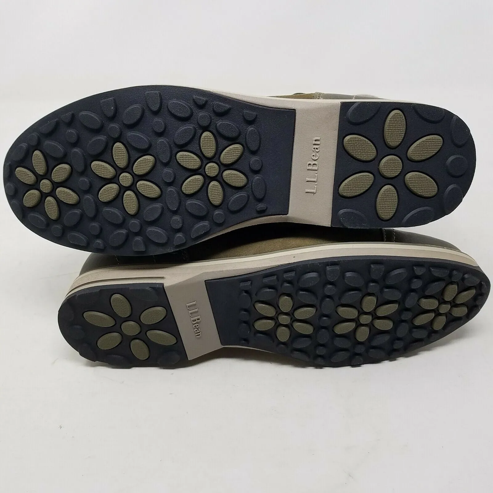 Best Snow Boots Brand LL Bean Park Ridge Boots Leather Buckle Wool Snow Tall Women 8 Antique Olive