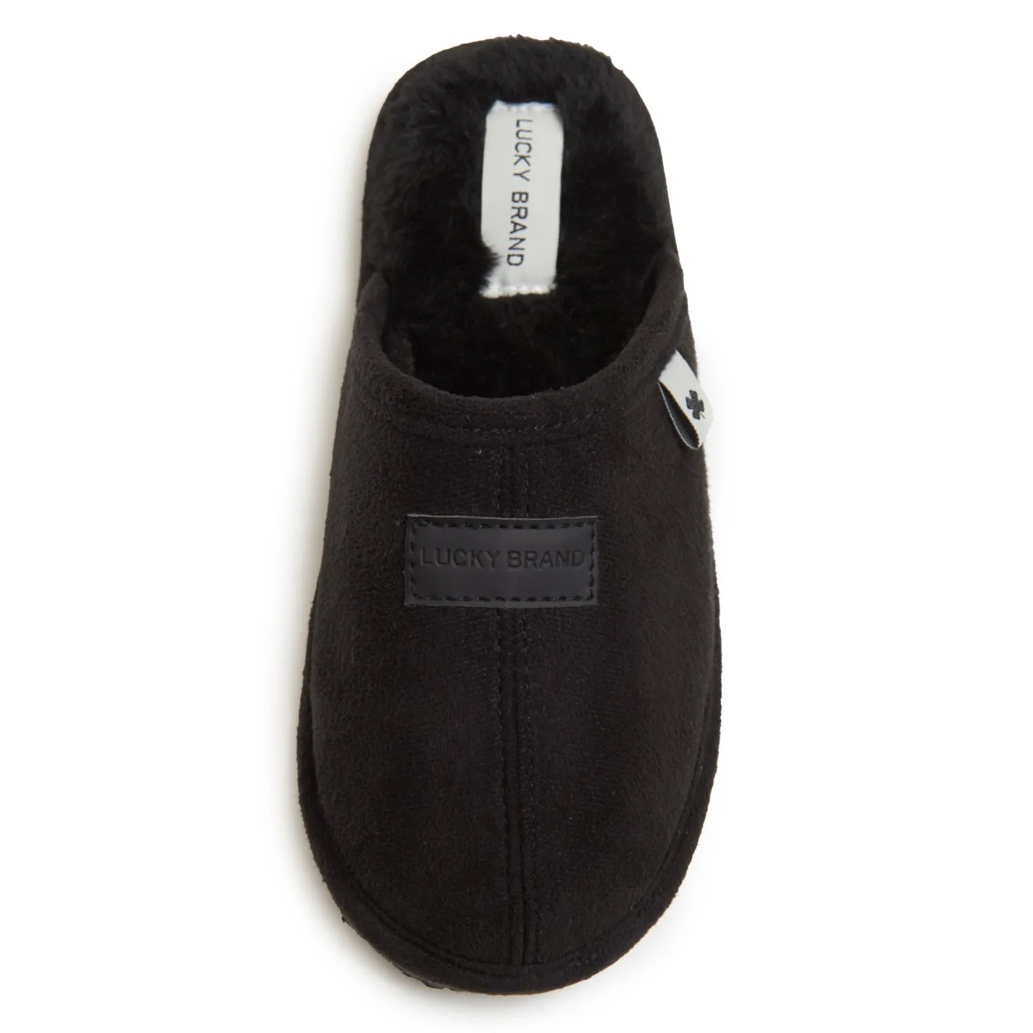 Lucky Brand Boy's Micro-Suede Scuff Slippers, Kids House Shoes with Plush Lining Lightweight House Slippers