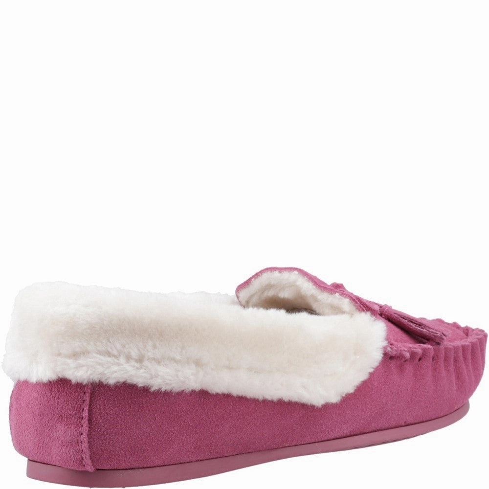 Effortless Foot Step Multi Directional Flexibility Hush Puppies Agnes Fur Slipper