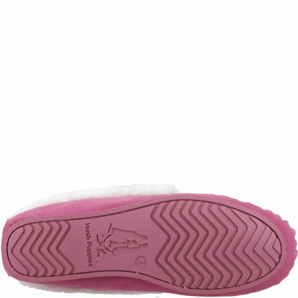 Breathable Ventilation Durable Fit Hush Puppies Agnes Fur Slipper