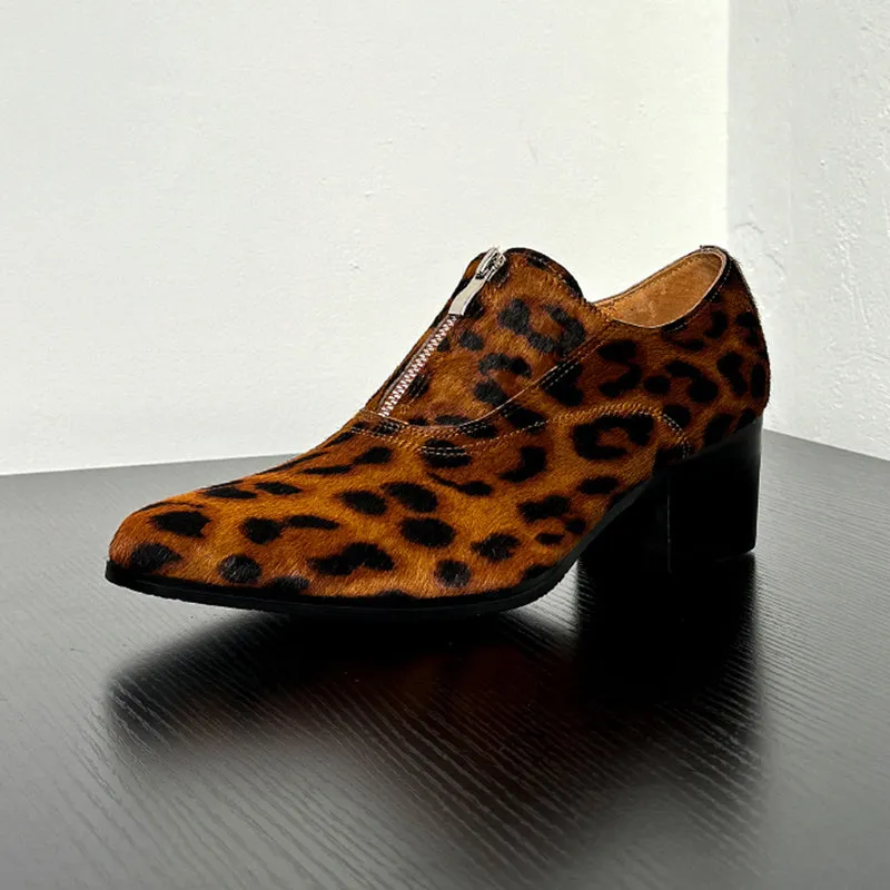 Lustrvo Business Monk Shoes High Top Dress Shoes