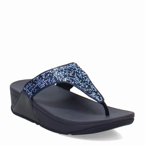 Women's FitFlop, Lulu Crystal Mix Toe Post Sandal Office Edge