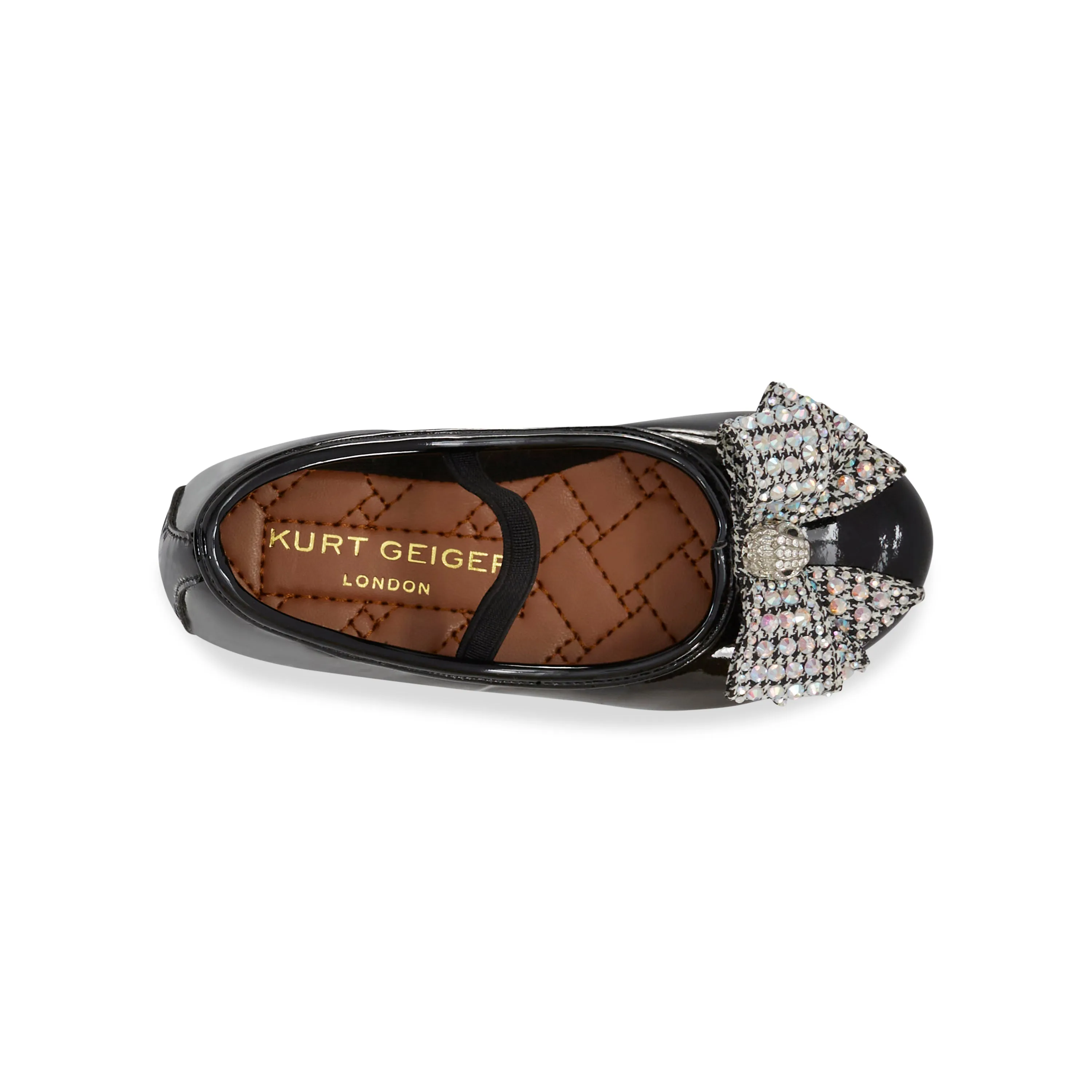 The Ruby Slippers New Orleans Mini Kensington Ballet Flat - Little Kid Black Patent