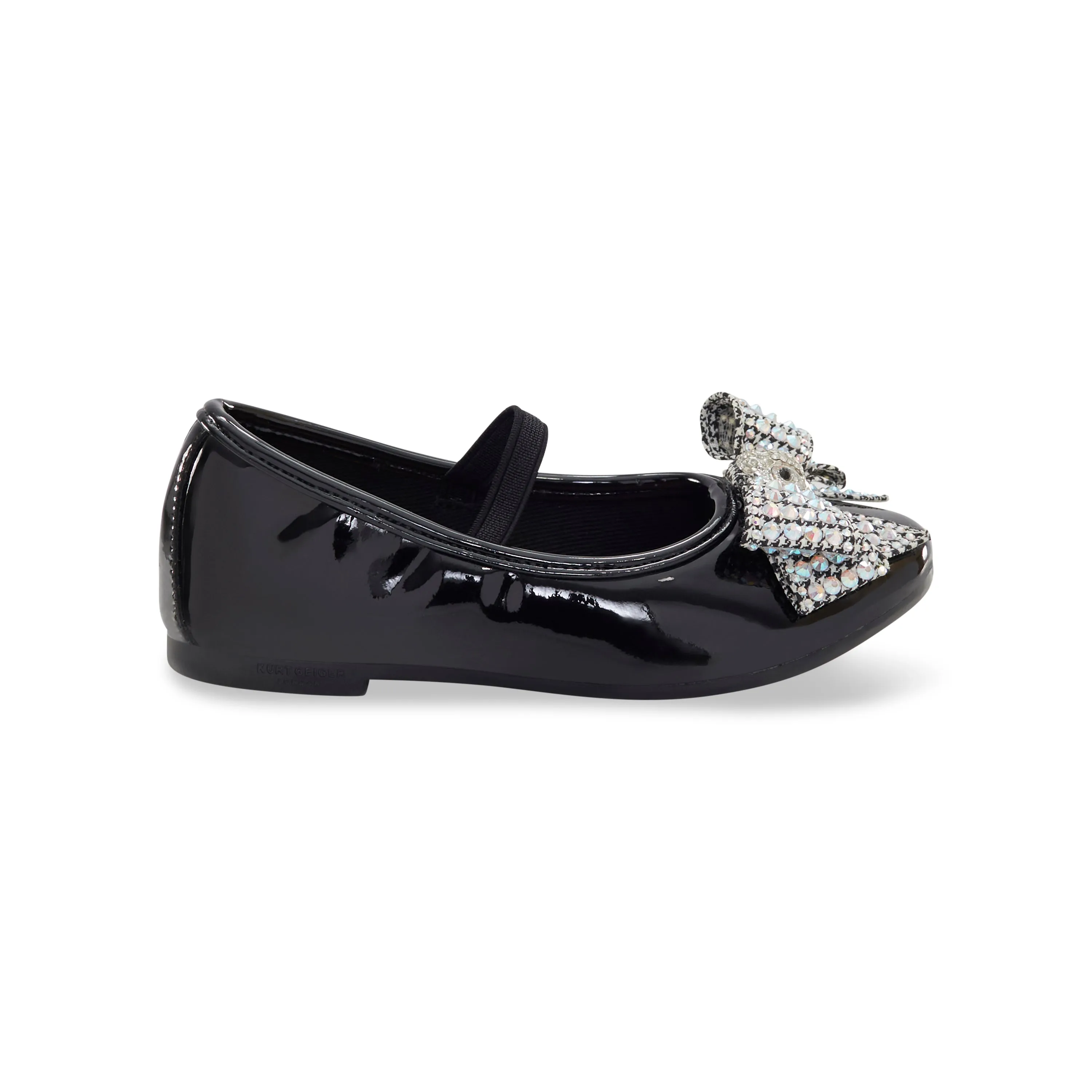 Mini Kensington Ballet Flat - Little Kid Black Patent Emo Slippers