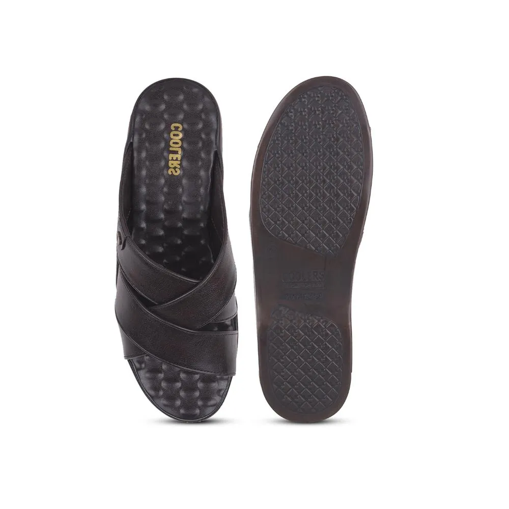 Coolers By Liberty Mens 7123-901 Brown Casual Slippers Slippers Super Mario