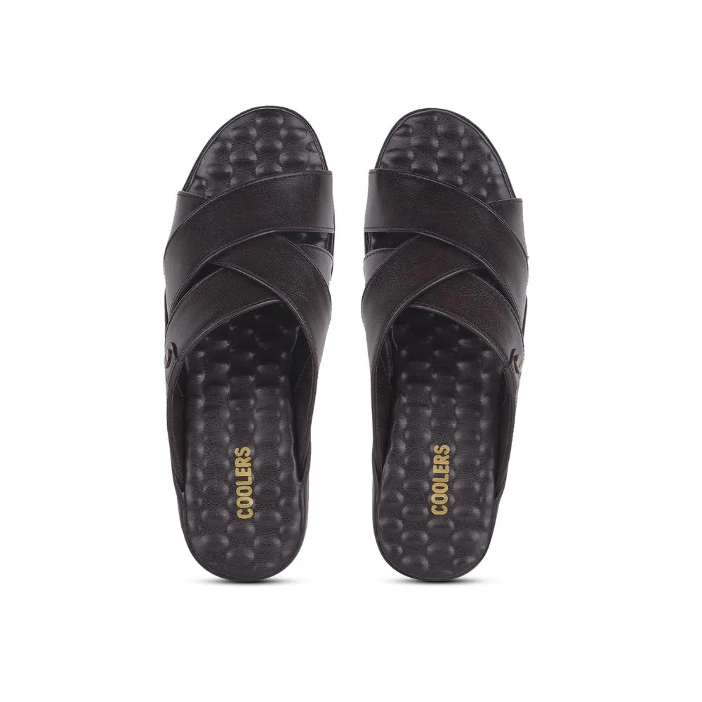 Slippers Tasman Maxi Curly Coolers By Liberty Mens 7123-901 Brown Casual Slippers