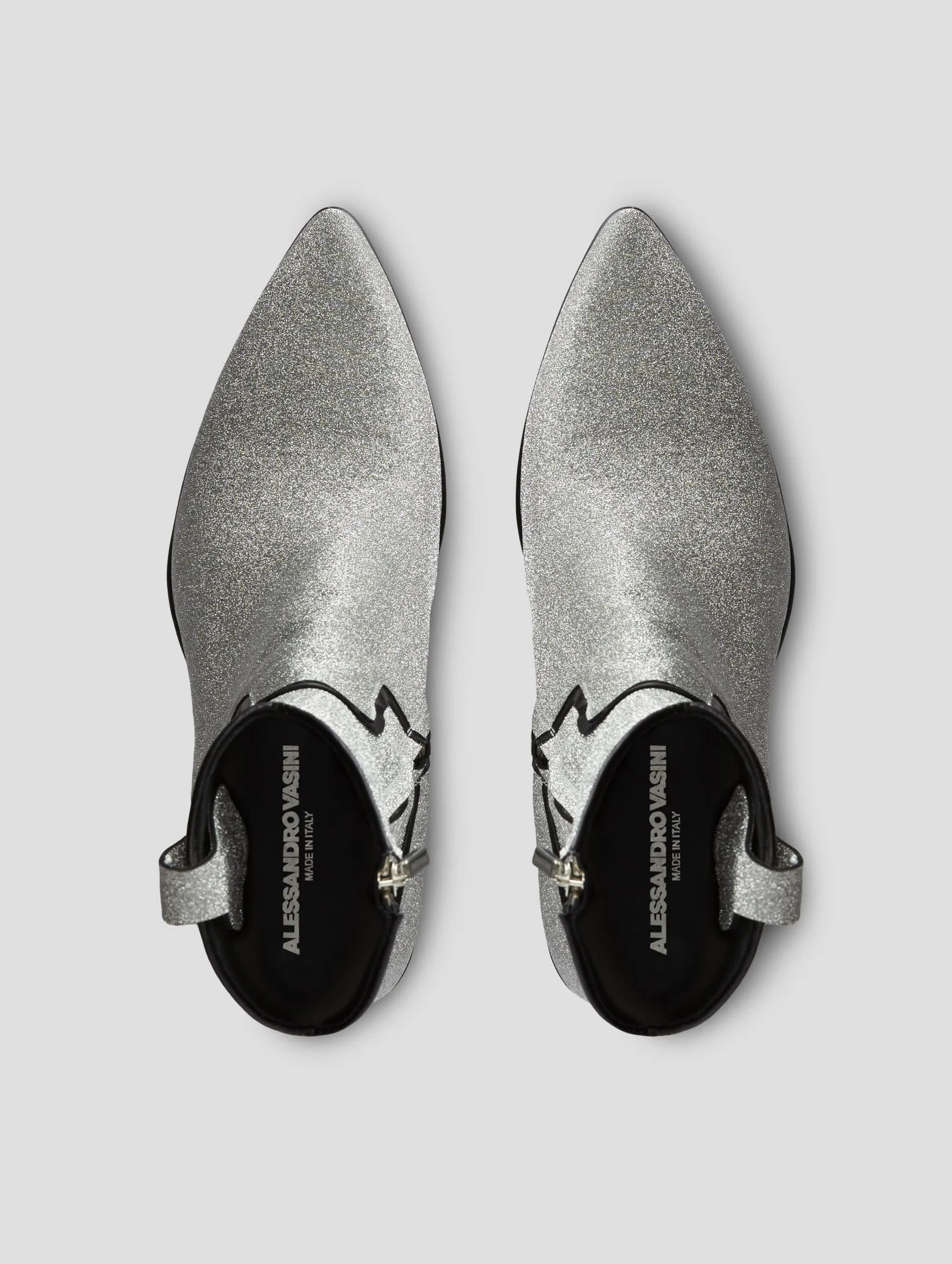 Horse Ice Boots NICO 60MM ARIZONA BOOT IN GLITTER SILVER/BLACK