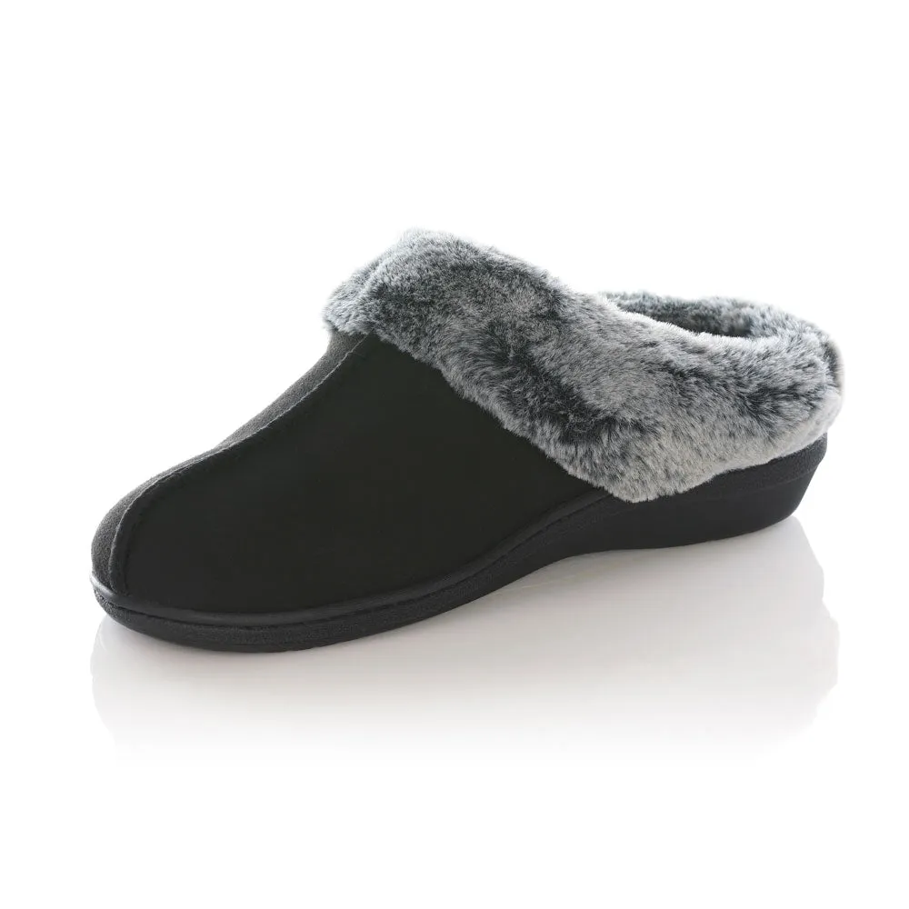 PowerStep Women's Clog Slippers | Plantar Fasciitis Arch Support Orthotic House Shoe Open Toe Slippers With Strap