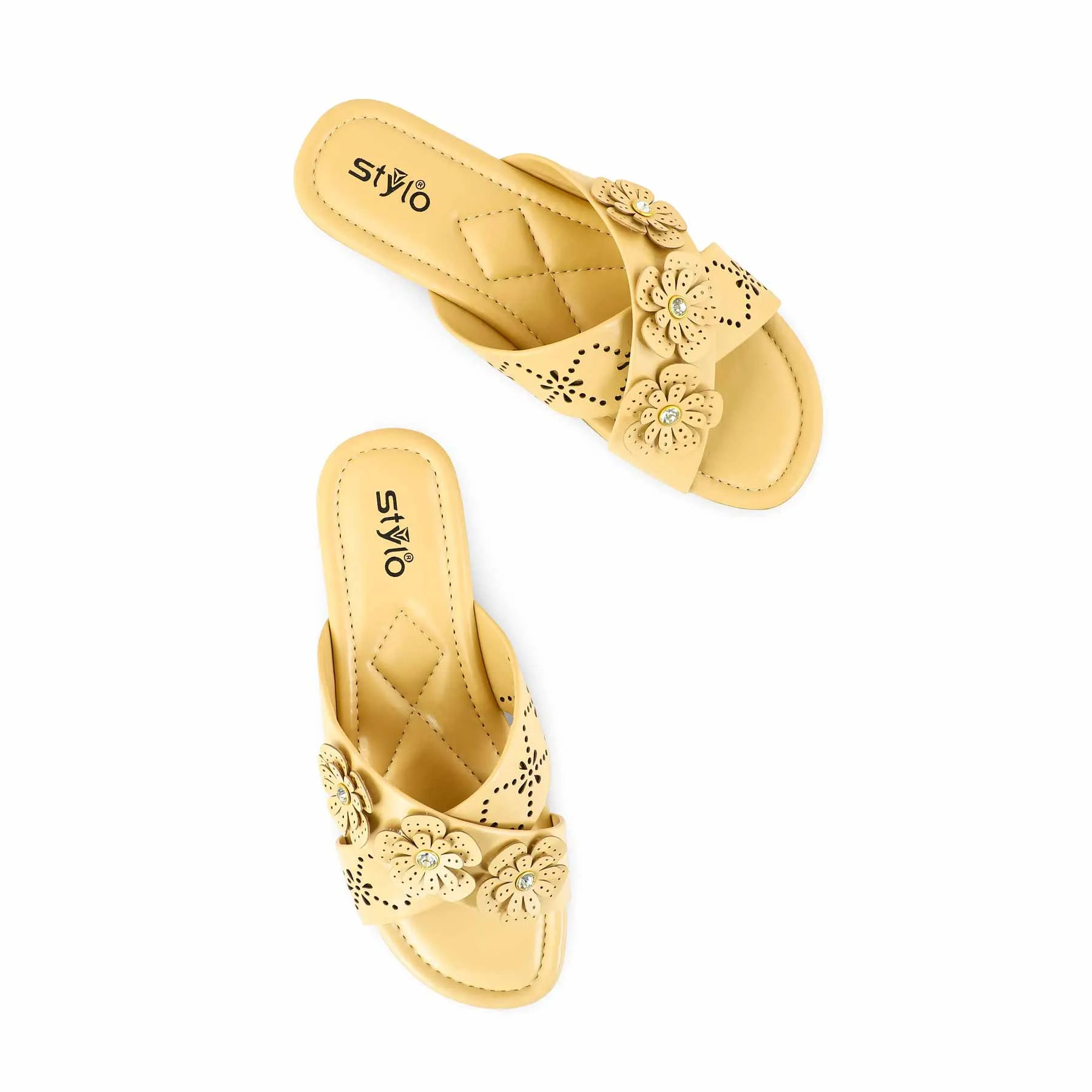 Beige Formal Slipper PU0476 Flamingo Slippers