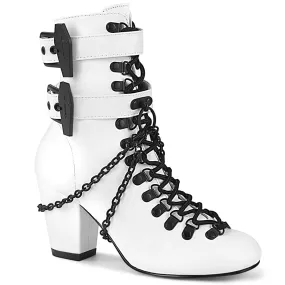 3 Inch Heel VIVIKA-128 White Best Work Boots Usa