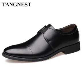 Tan Dress Shoes Men Patent Leather Men Dress Flats Shoes