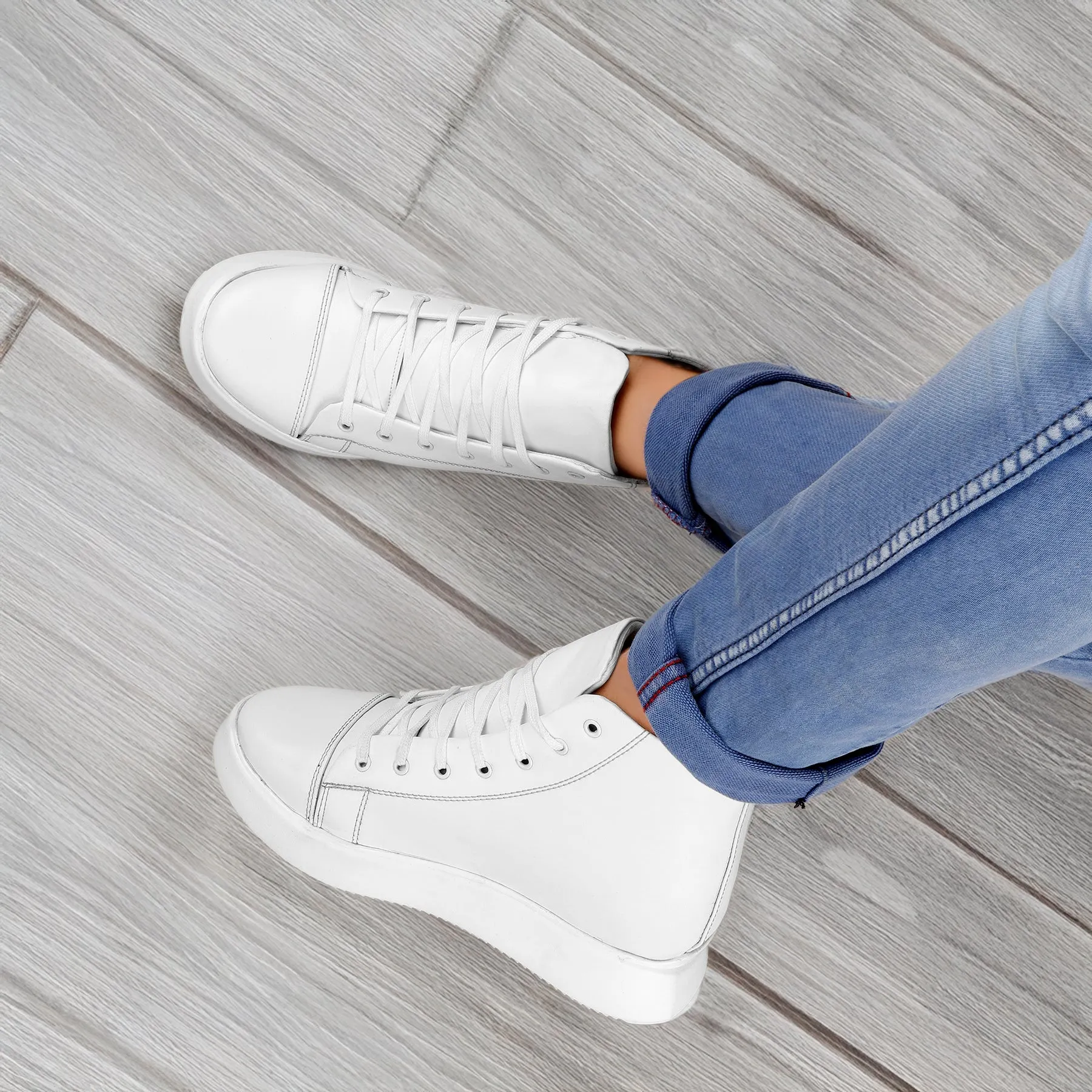 Men's 3.74 Inch (9.5CM) Hidden Height Increasing Boot Adidas Originals Casual Shoes