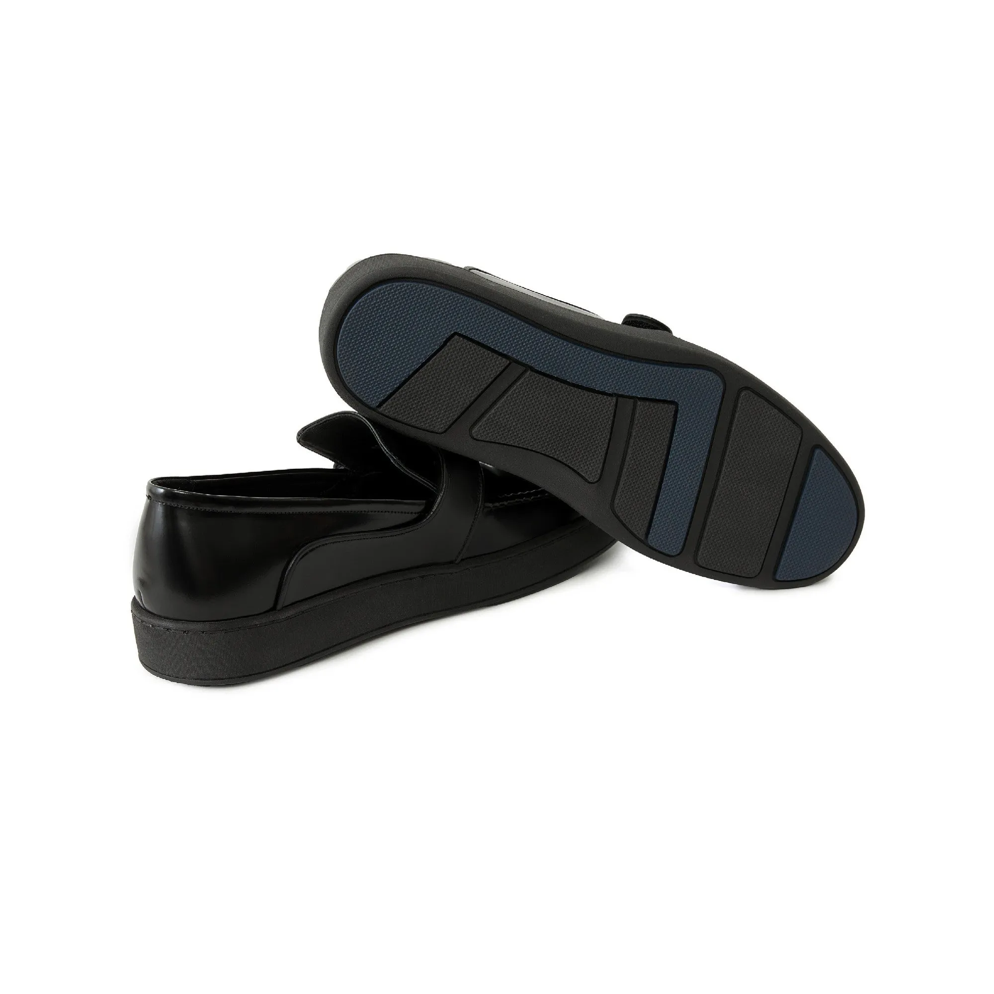 Men's Calf Leather Handmade Moccasin M7027 Dress Shoes With Platform