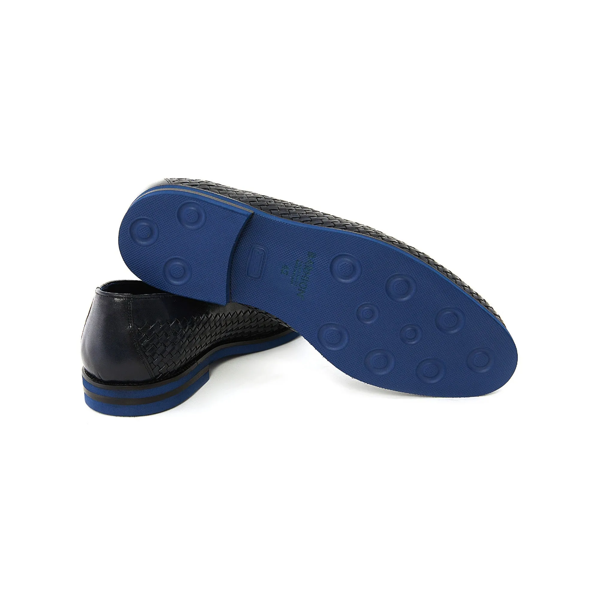 Low Heel Dress Shoe Men's Calf Leather Handmade Moccasin M7045