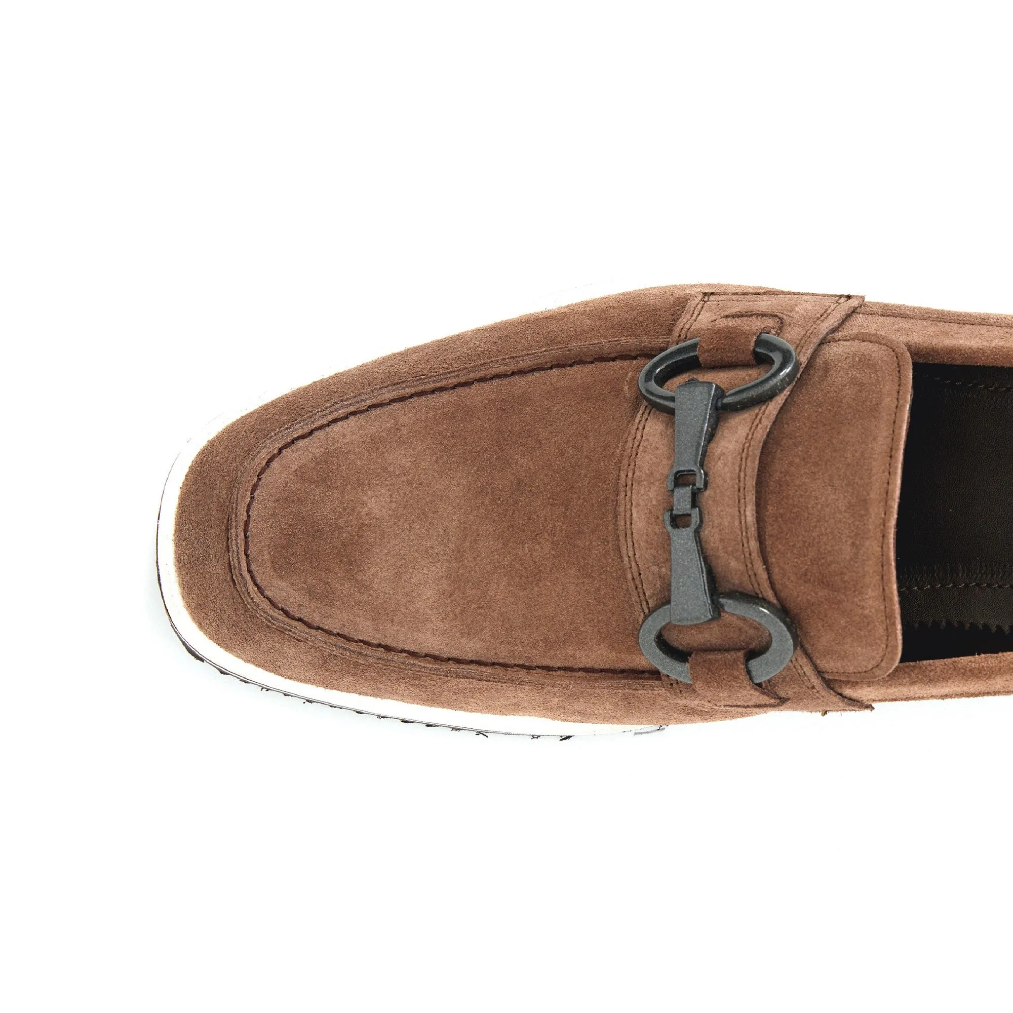 Men's Suede Calf Leather Handmade Loafer M9005 Dress Shoes 14 Wide