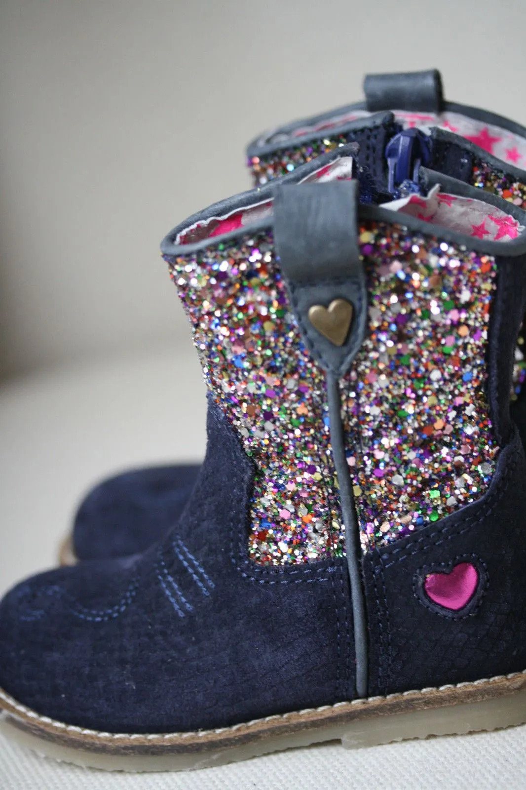 Softest Adidas Shoes MIMPI BABY GIRLS SEQUIN BOOTS EU 20 UK 4 US 5