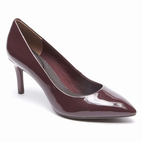 Elegant Shape Rockport - Pump - Total Motion - Merlot Patent Leather