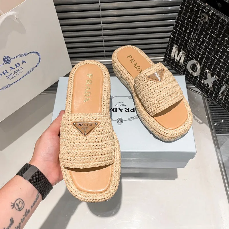 Freudian Slippers MJPS11 Leather Women High quality Slippers 35-41 shoes With box