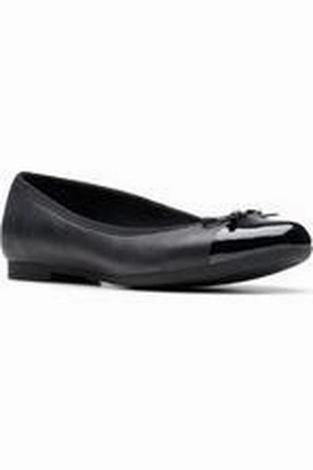 Clarks Scala Bloom Youth black leather Training