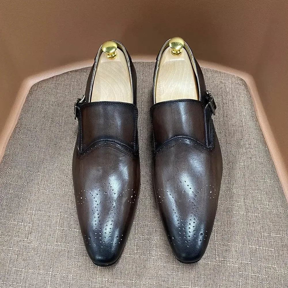 Ferragamo Dress Shoe Monk's Zephyr Glide Slip-ons