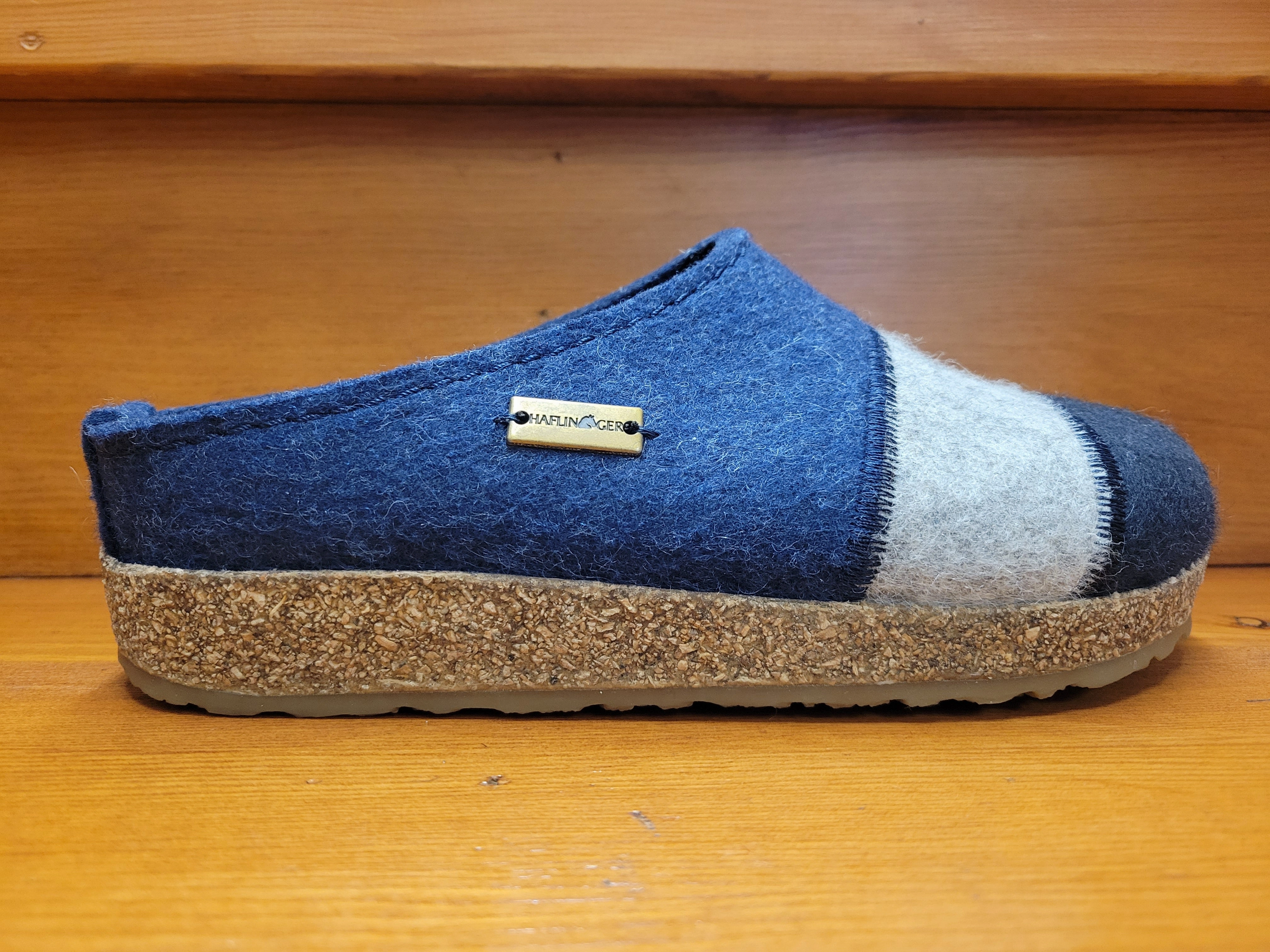 Customizable Foot Support Haflinger Lines Navy 711068-70