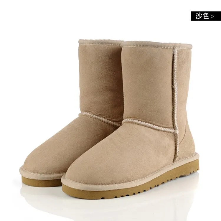 MOOKIAPI - Original 2021 High Quality! Australia Sheepskin Real Fur 100% Wool women shoes  snow boot, Brand  boots With Box Logo Free Shipping Loewe Snow Boots