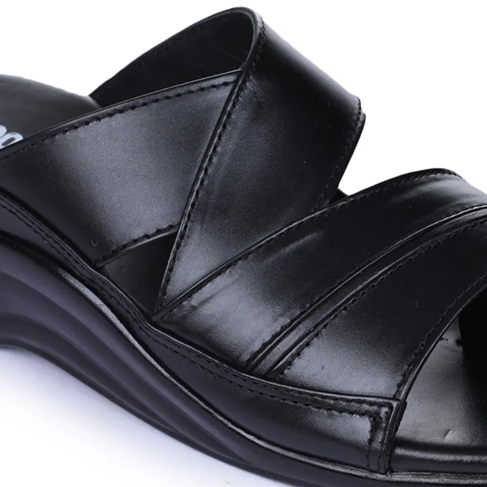 Bunny Slippers Code Coolers Casual Black Slippers For Men 7123-79 By Liberty