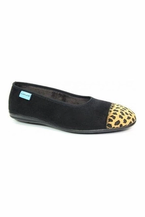 Trendy Fit Lunar KLA 131 Jessie slipper in Black