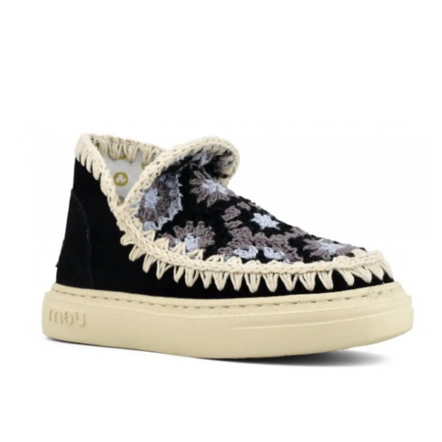 Sneakers Png Mou - WOMEN'S BOLD ESKIMO SNEAKER WITH CROCHET UPPER