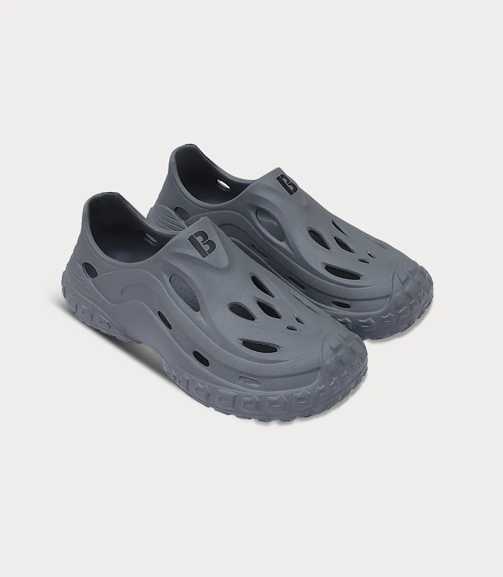 BM6778-GREY-Men Crocs Daisy Slippers