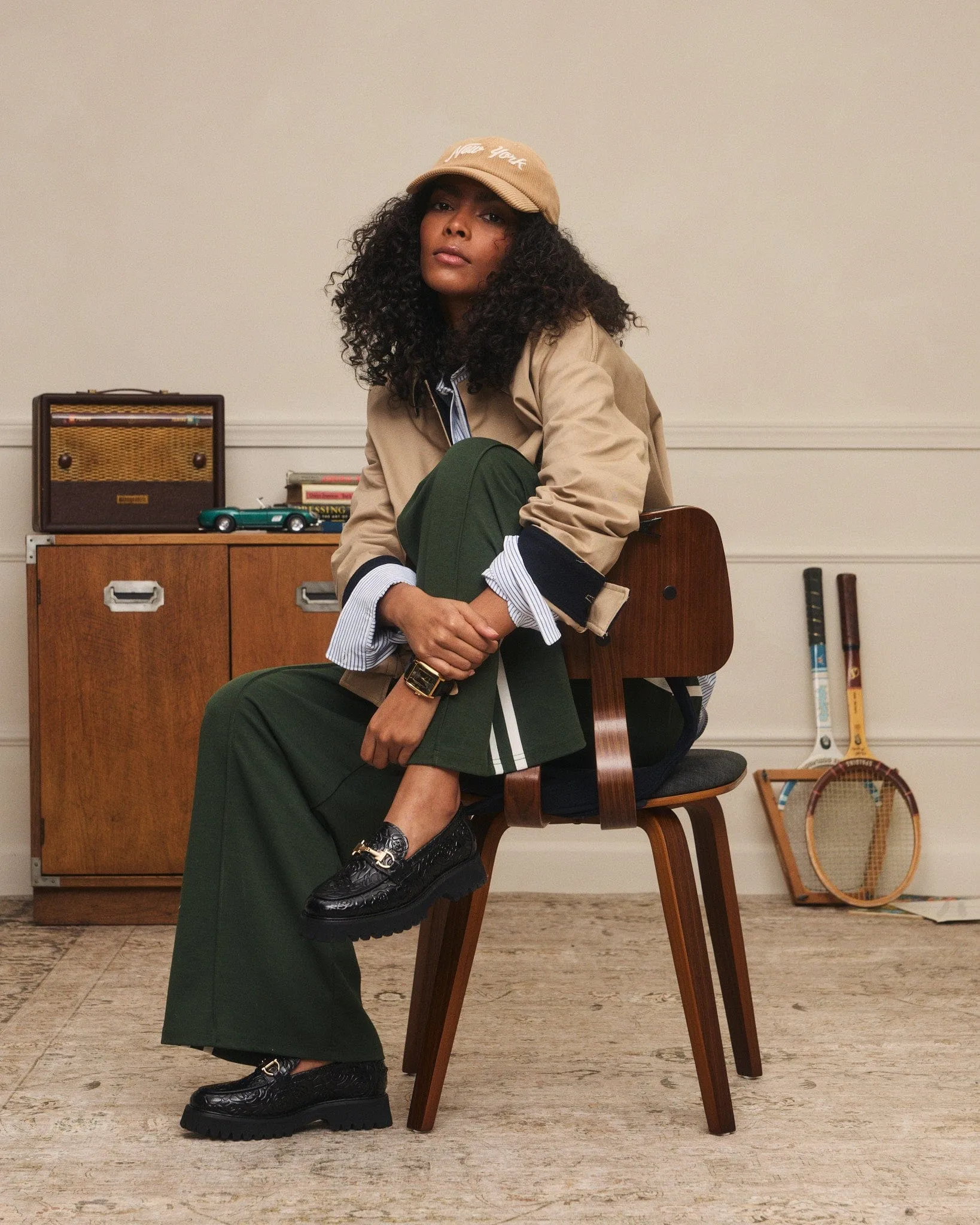 Ms. Boulevard Black Floral Leather Bit Loafers Destin Loafers