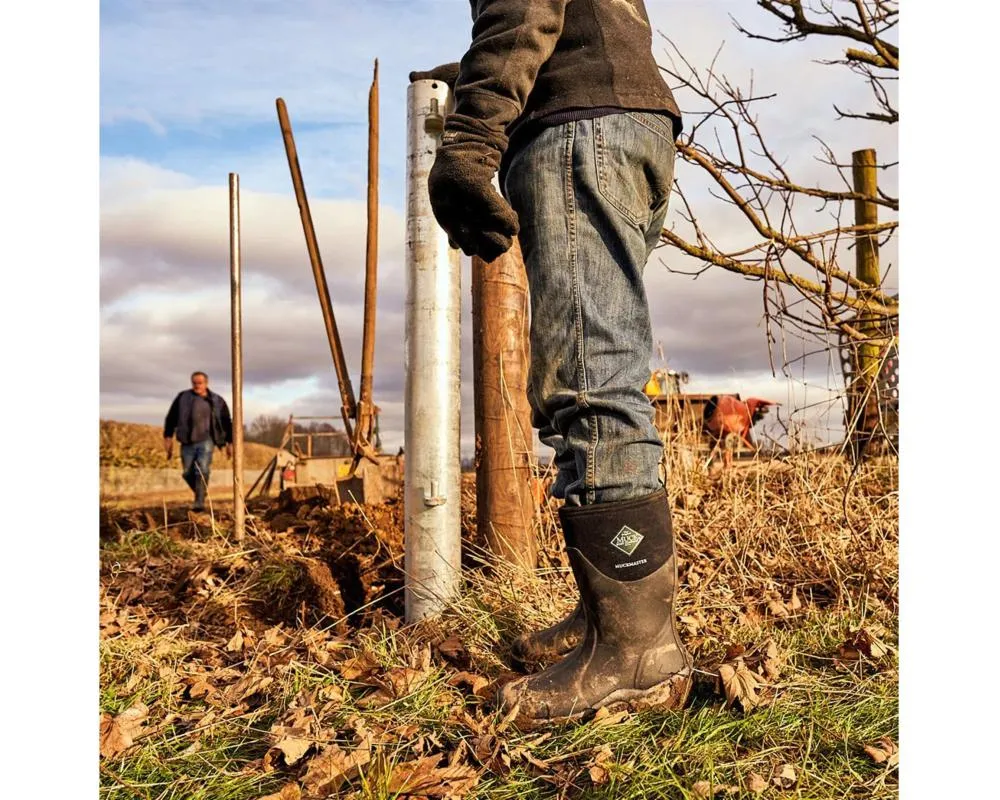 Work Boots Without Heel Muck Boot Muckmaster Mid Height Boots | Black