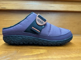 Stylish Light Summer Slides Chaco Ramble Rugged Canvas Clog Plum JCH109800Z