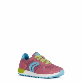 Geox J Alben Girl B Lace Up Trainer literary - event running option