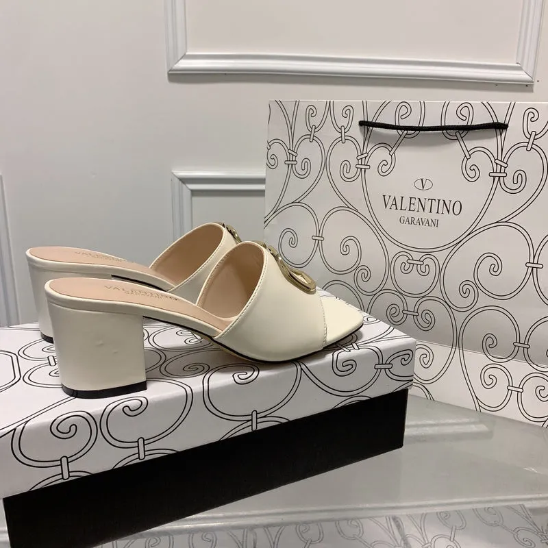 Animal House Slippers MVS15 Leather slippers Women Heel 5CM shoes 35-40 With box