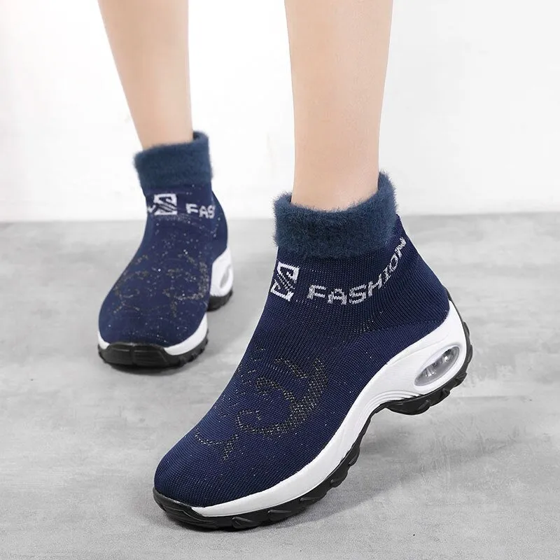 Blowfish Malibu Boots Nanccy  Winter Women Warm Fur Sock Boots