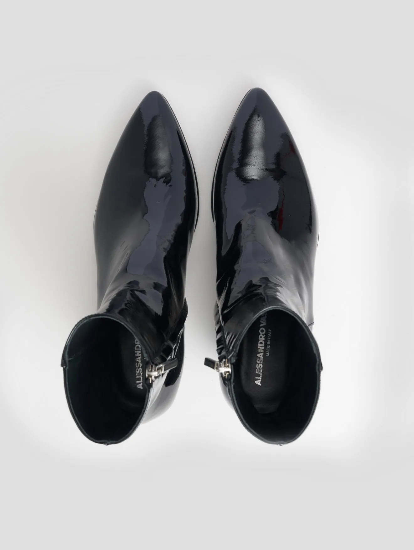 NICO 60MM ANKLE BOOT IN BLACK PATENT LEATHER Thigh High Boots Outfit