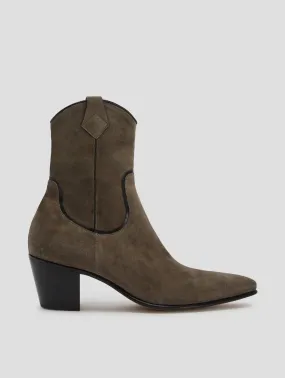 NICO 60MM ARIZONA BOOT IN SMOKE SUEDE Boots And Booties